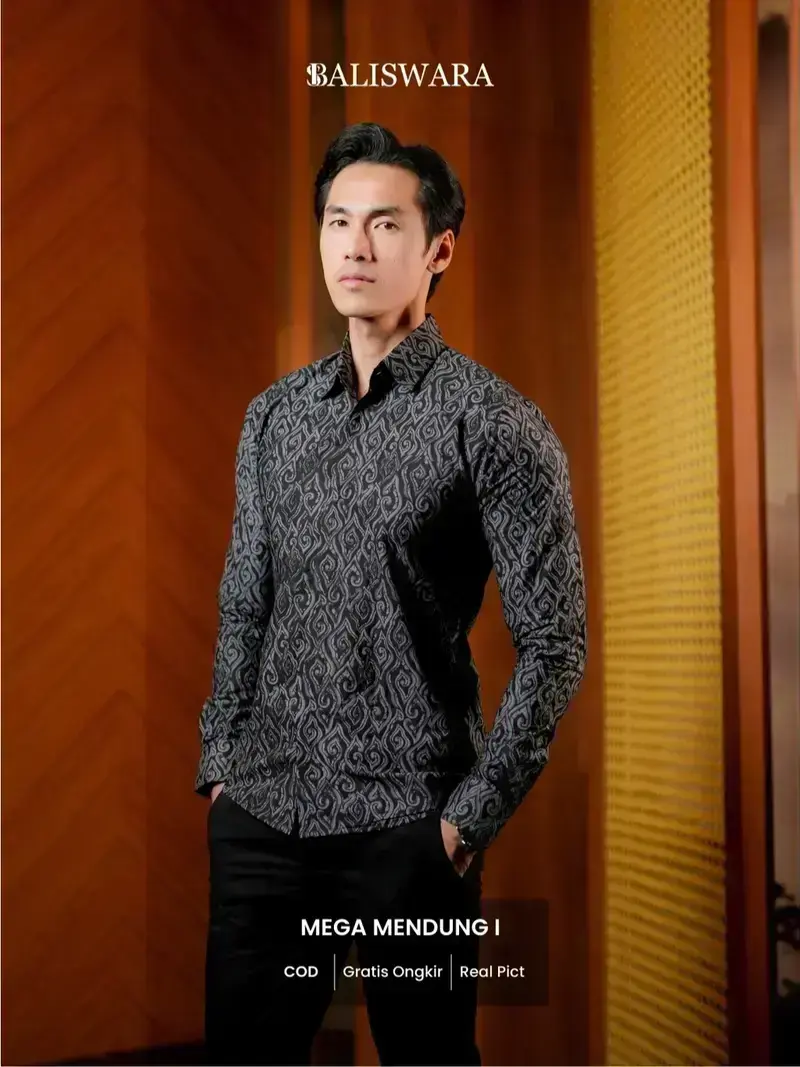 baju batik mega mendung pria