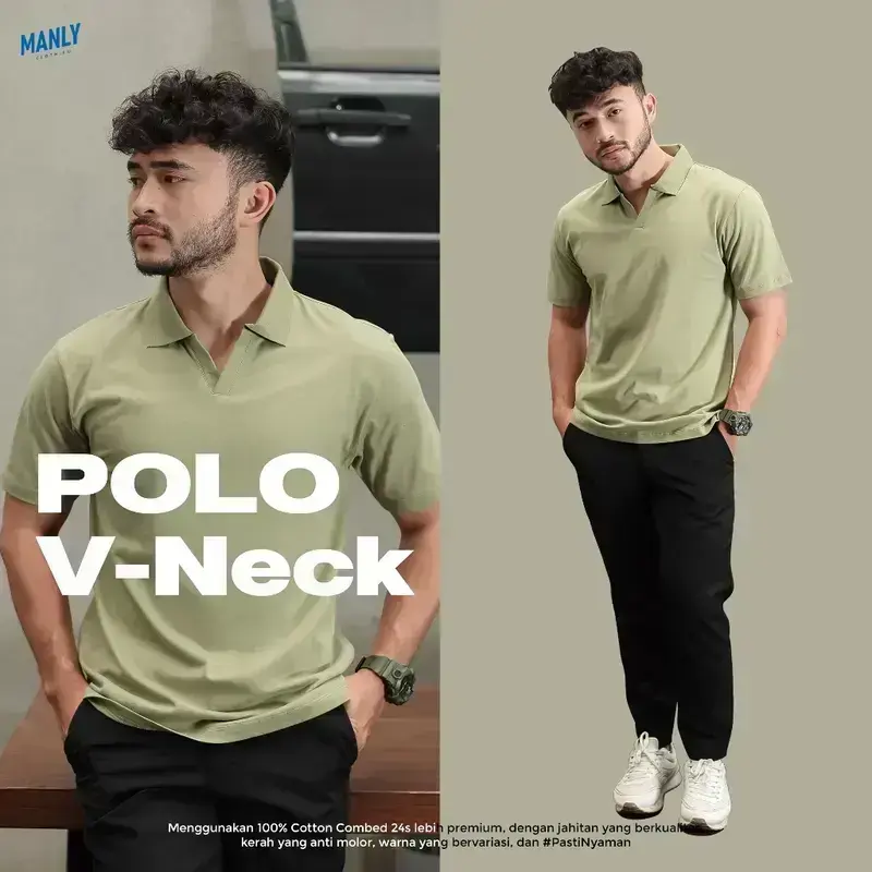 baju kaos pria berkerah