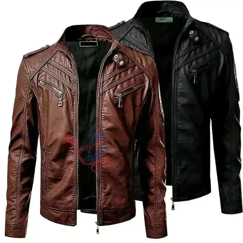 jaket kulit asli pria